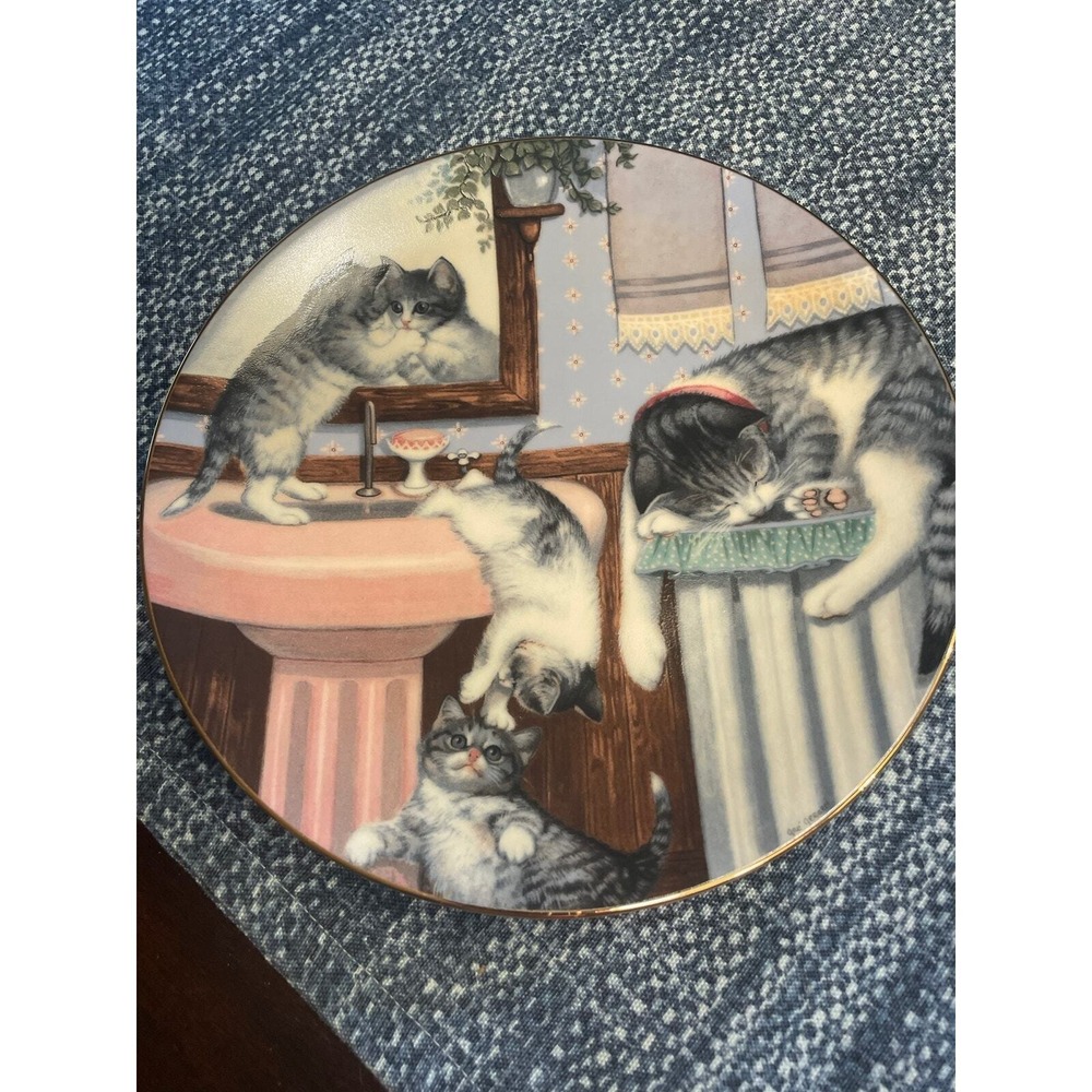 Vintage Mischief Makers by Gre Gerardi Country Kitties Hamilton Collection 1988